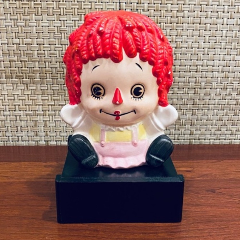 🌟HP🌟VTG 1960s Raggedy Ann Novelty Planter Vase